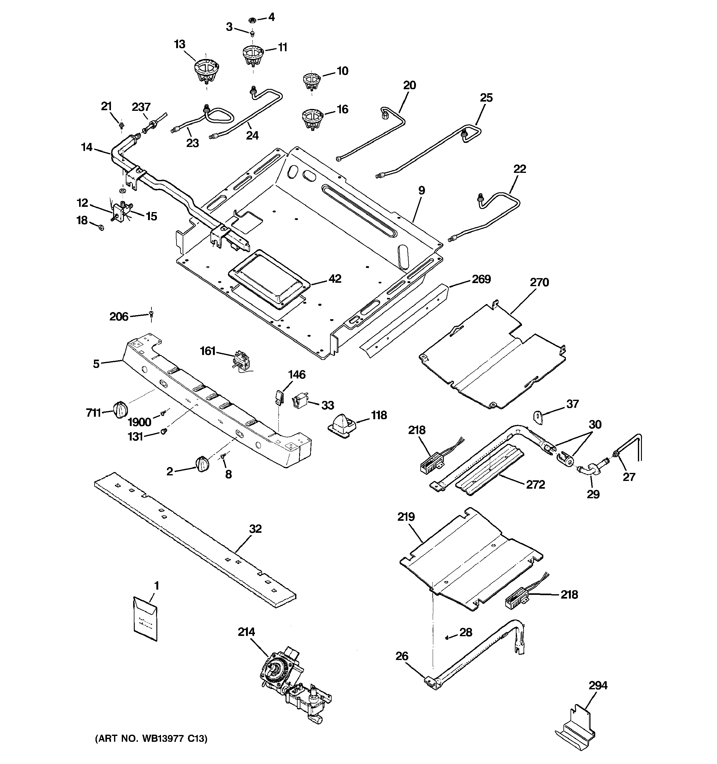 Gas & burner parts