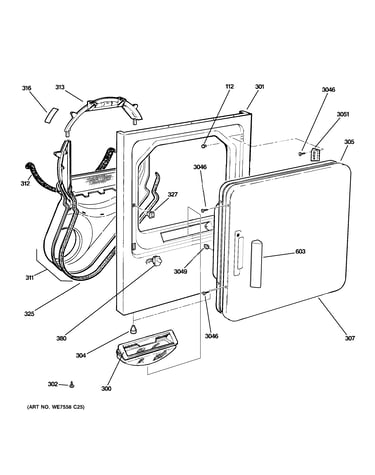 Front panel & door