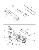 Backsplash, blower & motor assembly