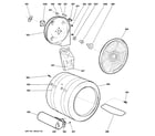 GE DPSE810GG5WT drum diagram