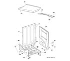 GE DPSR610GG5WT cabinet diagram