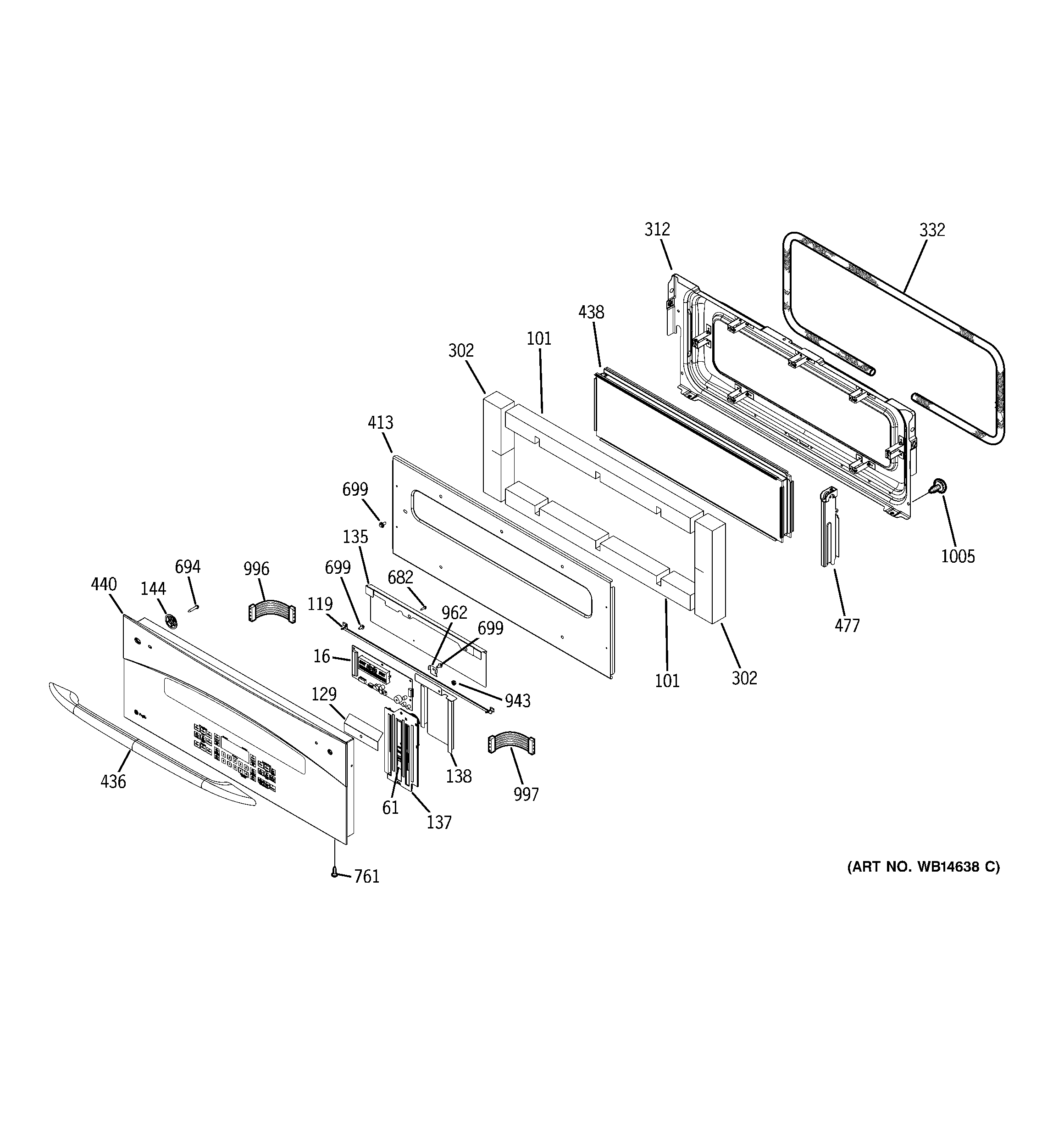 CONTROL PANEL & UPPER DOOR