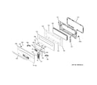 GE PT925SN1SS control panel & upper door diagram