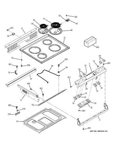 Control panel & cooktop