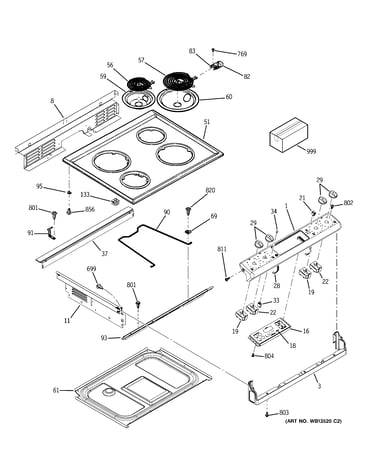 Control panel & cooktop