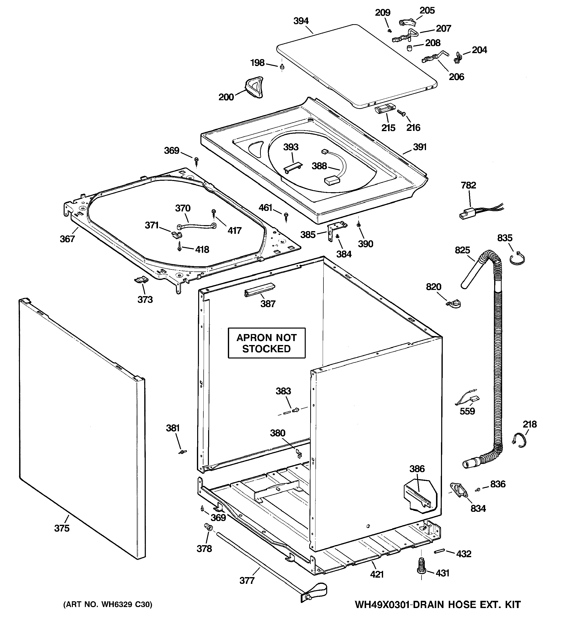 Cabinet, cover & front panel