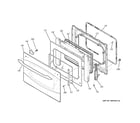 GE PT960SM2SS door diagram