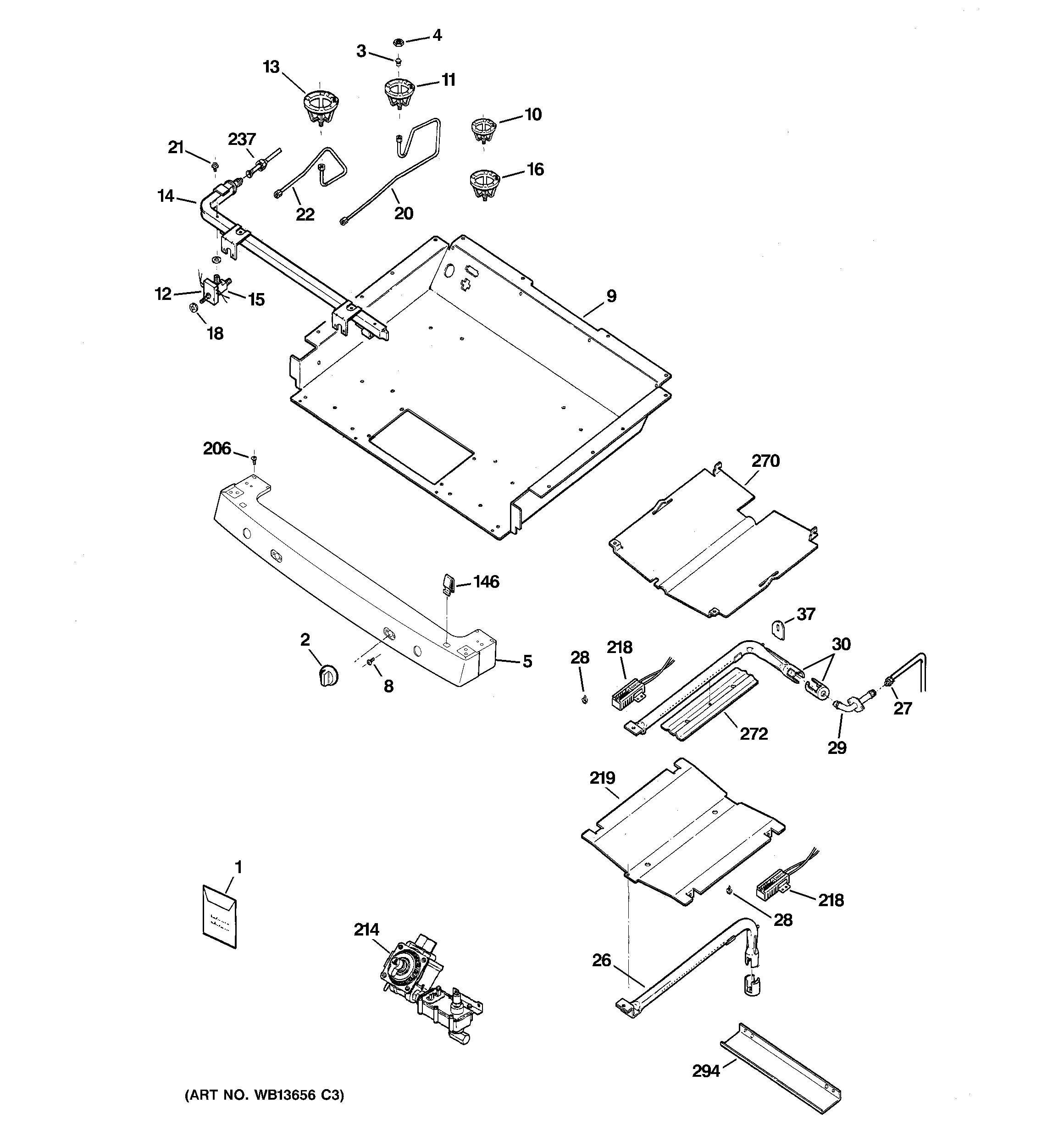 Gas & burner parts