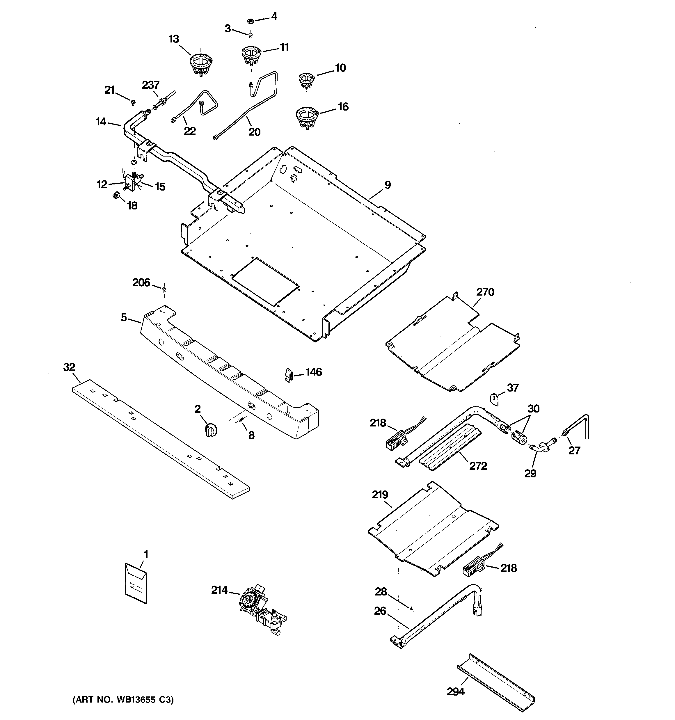 Gas & burner parts