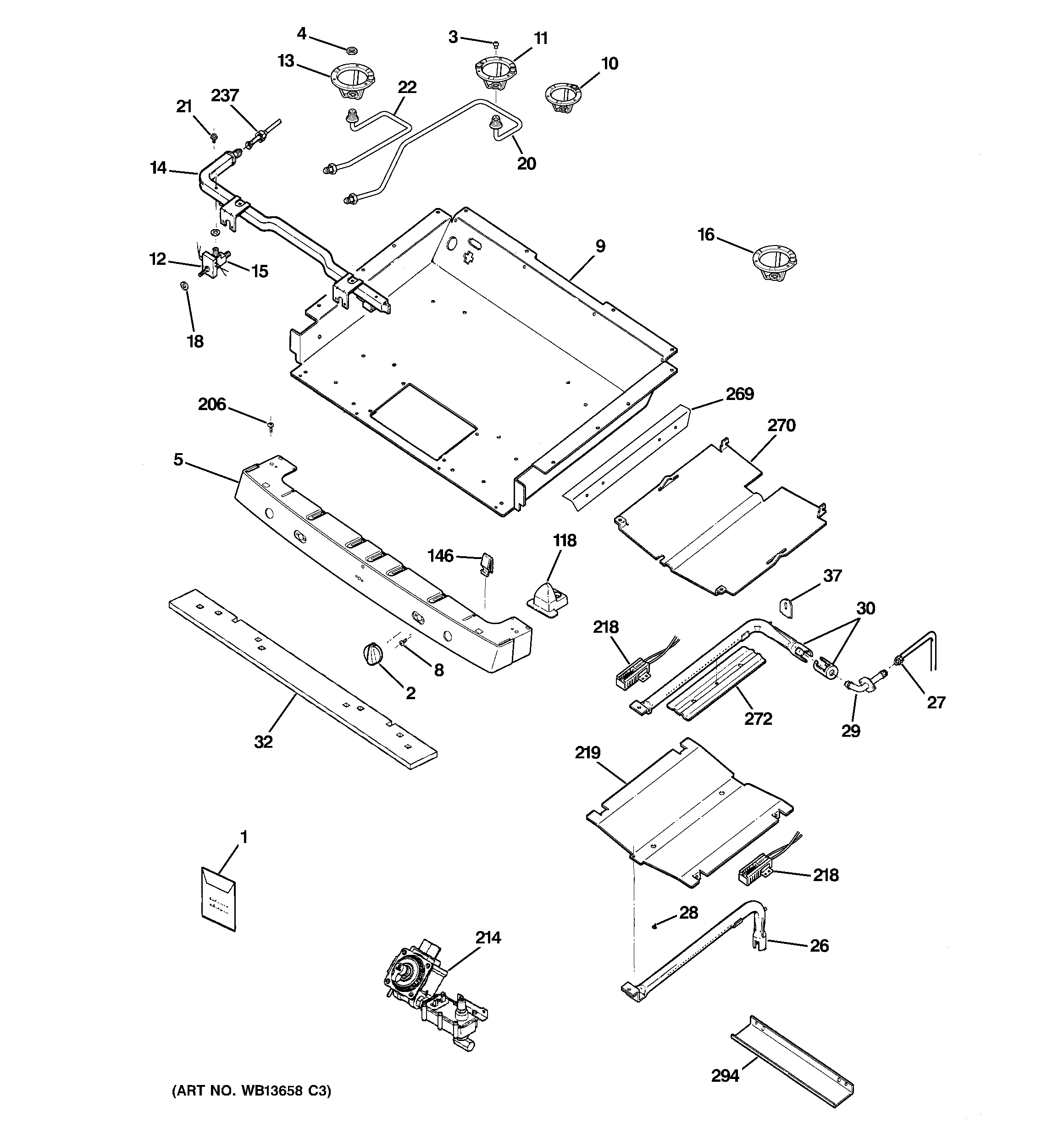 Gas & burner parts