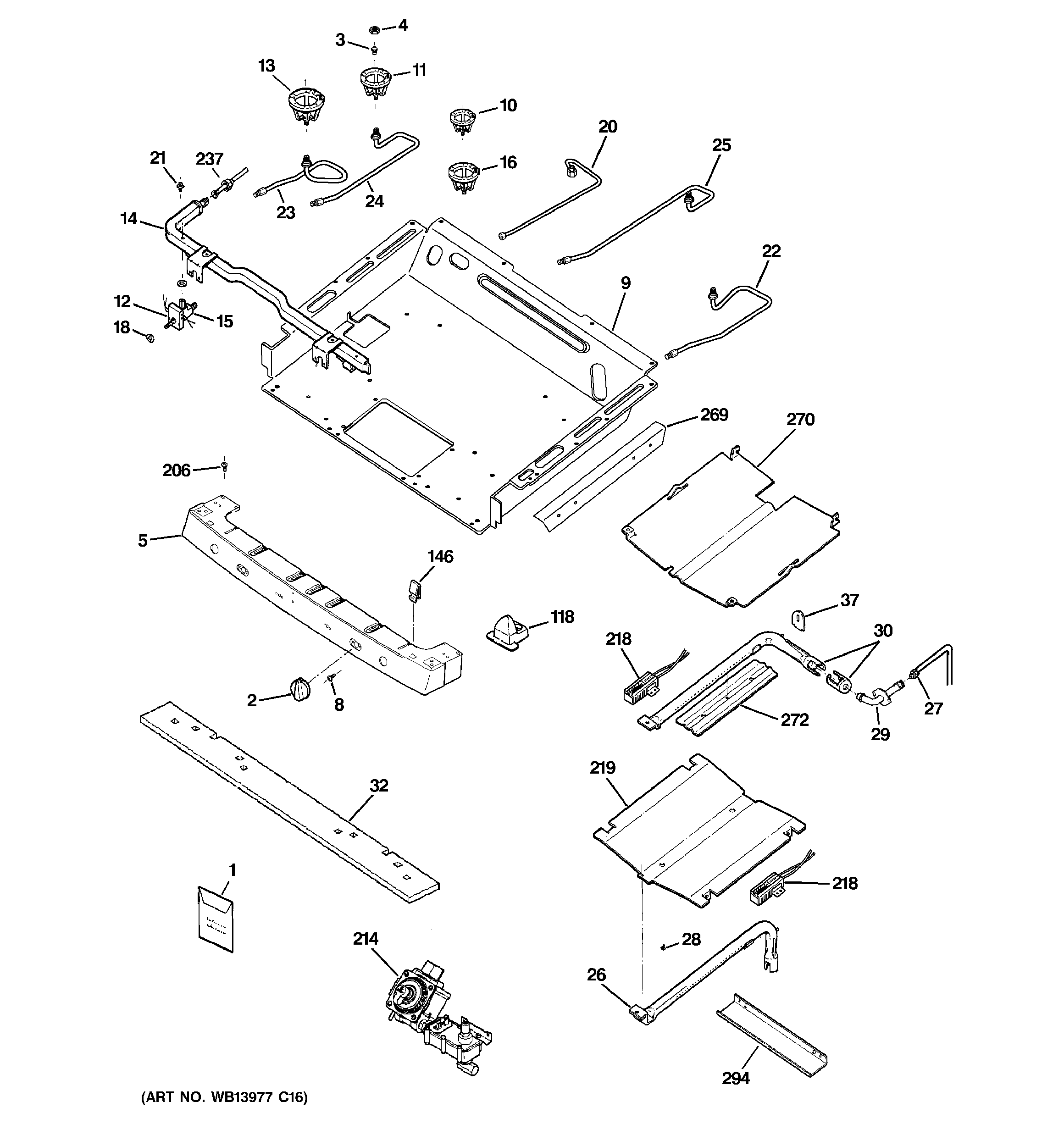 Gas & burner parts