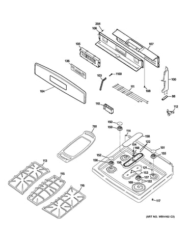 Control panel & cooktop