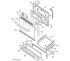 Hotpoint RGB533BEK7BB door & drawer parts diagram