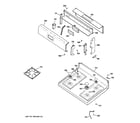 Hotpoint RGB533CEHACC control panel & cooktop diagram