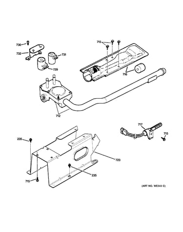 Gas valve & burner assembly