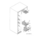 GE ESS25KSTISS freezer shelves diagram