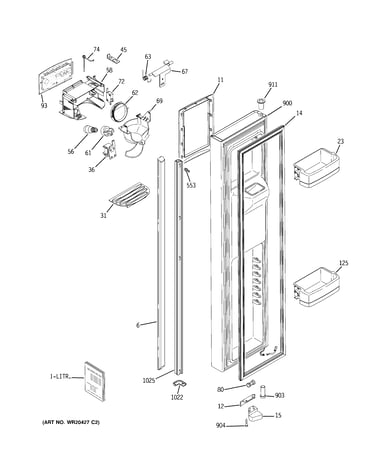 Freezer door