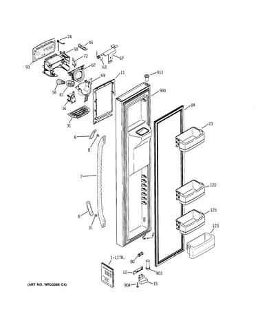Freezer door
