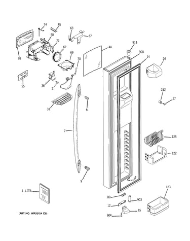 Freezer door