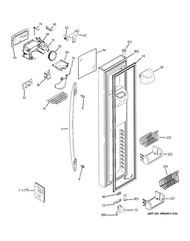 Freezer door