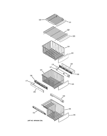 Freezer shelves