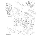 GE PSS23MSWASS ice maker & dispenser diagram