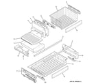 GE PDSE5NBWCDSS freezer shelves diagram