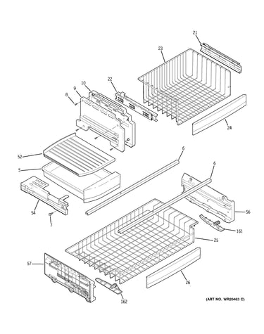 Freezer shelves