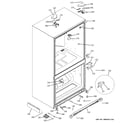 GE PFCF1PJXCWW case parts diagram