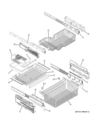 Freezer shelves