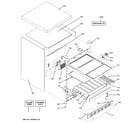 GE ZDOD240PBSS cabinet & shelves diagram