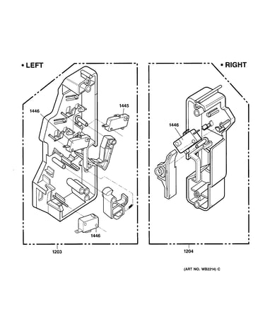 Latch board parts