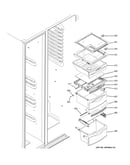 Fresh food shelves