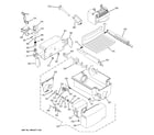 GE GSS23WGTJCC ice maker & dispenser diagram
