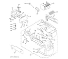 GE PSSS9RGXACSS ice maker & dispenser diagram