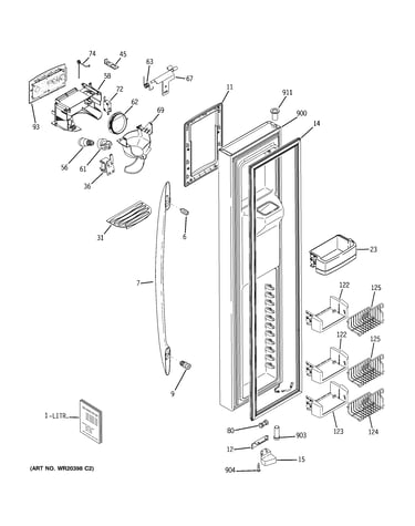 Freezer door