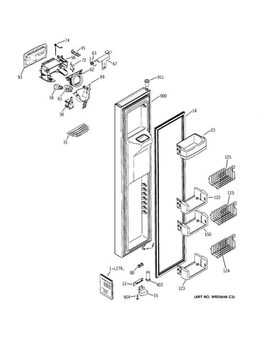 Freezer door