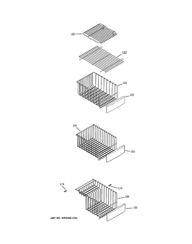 Freezer shelves