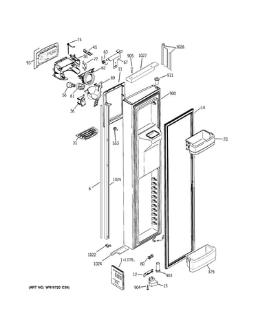Freezer door