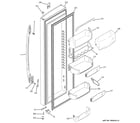 GE PSCF5VGXCFBB fresh food door diagram