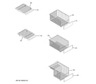 GE PSCS3RGXCFSS freezer shelves diagram