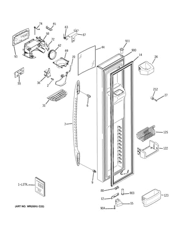 Freezer door