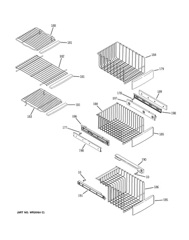 Freezer shelves