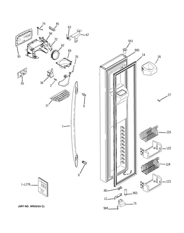 Freezer door