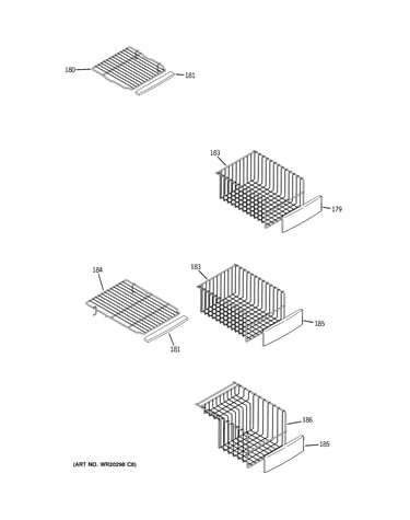 Freezer shelves