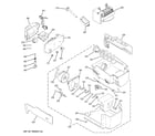 GE PSHF6TGXCDBB ice maker & dispenser diagram