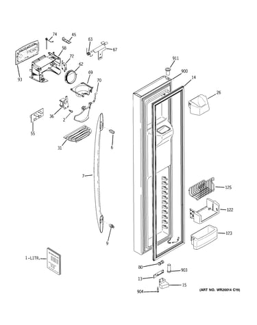 Freezer door