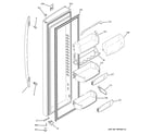 GE PSHS6VGXCDSS fresh food door diagram