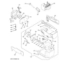 GE PSHS6VGXCDSS ice maker & dispenser diagram