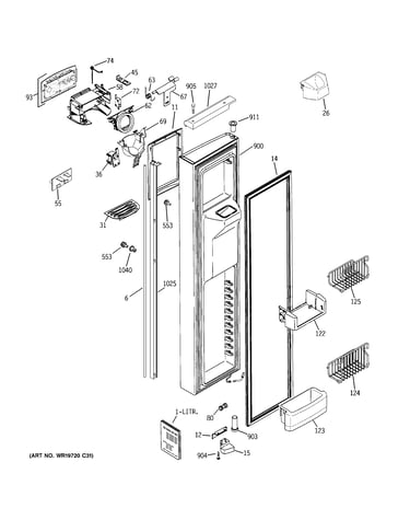 Freezer door